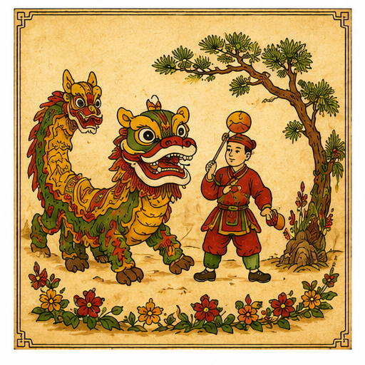 Cảnh múa lân